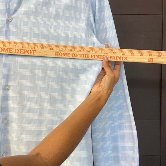 Boss Light Blue Checkered Dress Shirt - Picture 5 of 8